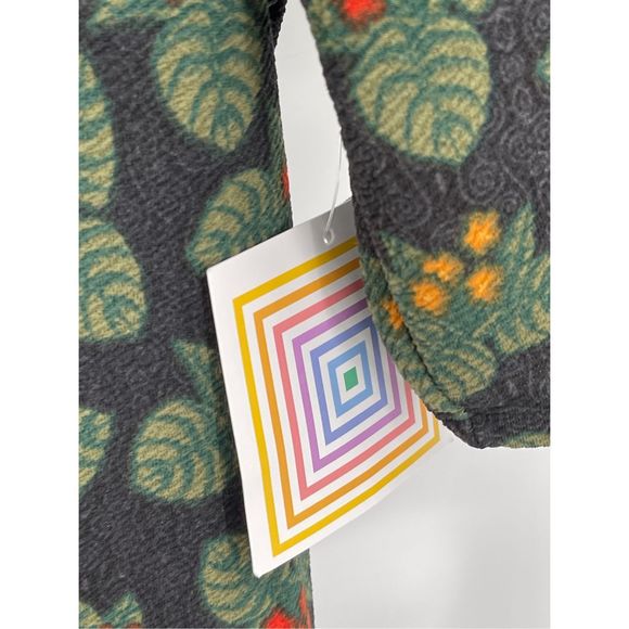 LuLaRoe Nicole Dress Women’s Size 2XL A line Holly Black Green Red Short Sleeve - Picture 4 of 12